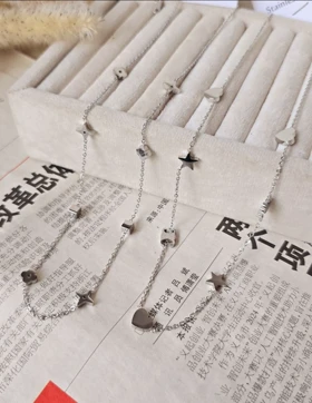 گردنبند استیل قلب و ونکلیف