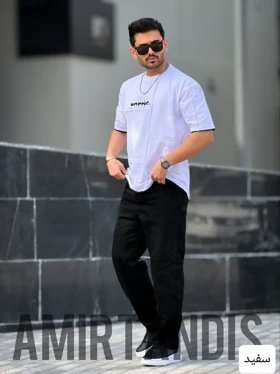 تیشرت باکسی مردانه کثیف دوز_کد4119