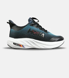 کفش کتانی مشکی آبی HOKA مدل 7394