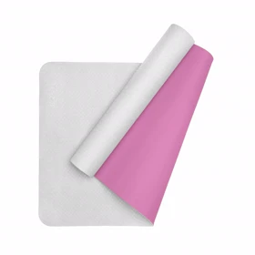 مت یوگای 6 میل TPE تن زیب در هفت رنگ (طوسی - صورتی)