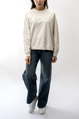 تیشرت آستین بلند بیسیک چاپی زنانه