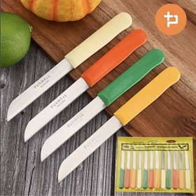 کارد اره ای 12 عددی دسته رنگی