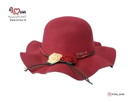 کلاه نمدی دخترانه طرح سوسن
