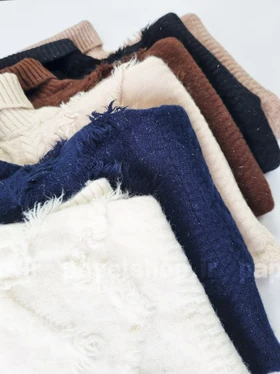 بلوز یقه اسکی شاین دار