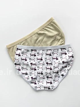 شورت اسلیپ نخ پنبه عروسکی طرح سگ