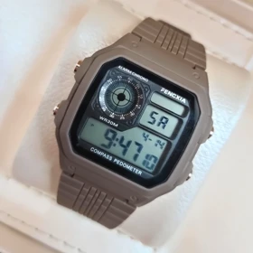 ساعت مچی دیجیتال فنکسیا مردانه مدل پایلوت رنگ قهوه ای