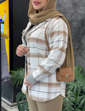 کت چهارخانه پشمی درین کد : 68004