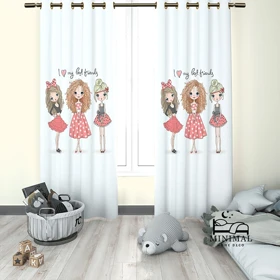 پرده کودک طرح فانتزی مدل W4842