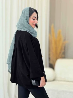 مانتو پانچ تک جیب پشت پیله