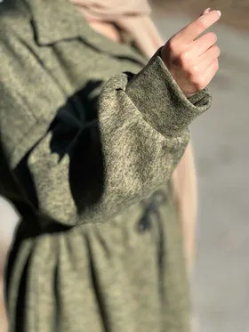 پیراهن پشمی کمر گت