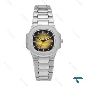 ساعت پتک فیلیپ ناتیلوس زنانه استیل صفحه مشکی زرد Patek-6533-L