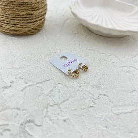 گوشواره زنانه جواهری طرح تنیسی ژوپینگ، درخشش بی انتها