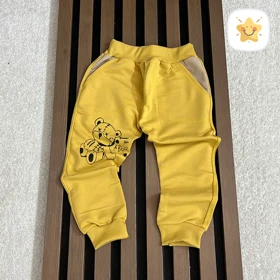 بلوز شلوار اسپرت ( دخترانه و پسرانه ) اقتصادی کد 18 خرسی مناسب 1 تا 8 سال