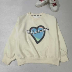 بلوز دورس طرح قلب دخترانه لاینردار اورجینال