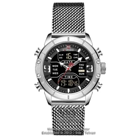 ساعت مچی اورجینال نیوی فورس مردانه Naviforce NF9153M (نقره‌ای)