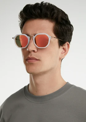 عینک آفتابی دی فرانکلین مدل D.franklin Roller HEX Milky White / Red