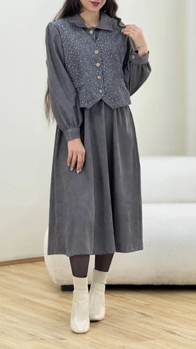 ست دوتیکه گل‌دار