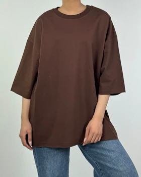 تیشرت لانگ پایین کات کد: 1400187