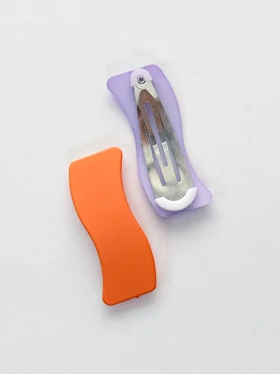 گیره مو تق تقی طرح موج شمعی