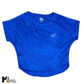 تیشرت آستین کیمونو زنانه نایک کد 0534 (آبی)