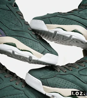 کفش کتانی ساق‌دار مردانه سبز یشمی Nike air jordan 5 v02