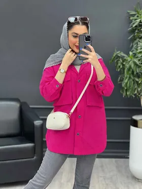 مانتو دو جیب پاکتی دل آرا