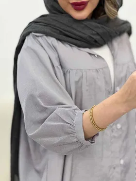 مانتو راه راه جلو چین