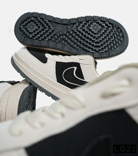 کفش کتانی بزرگپا کرم مشکی NIKE AIR FORCE