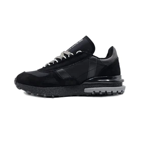 کفش و کتانی مردانه چرم طبیعی مدل لاگوست LACOSTE رنگ مشکی آبی کد 43332