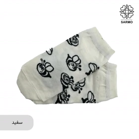 جوراب طرح زنبوری مچی