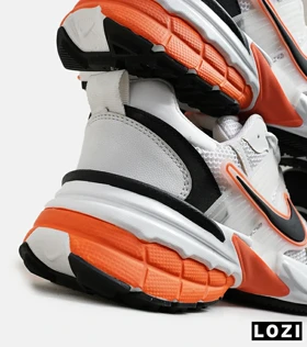 کفش کتانی مردانه و زنانه سفید مشکی نارنجی Nike cushlon مدل 5892