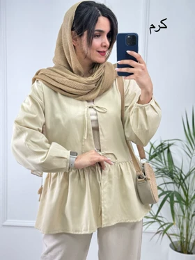 مانتو لینن گره‌ای