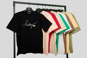 تیشرت دخترانه لانگ نخ پنبه مدل LUCKY ME