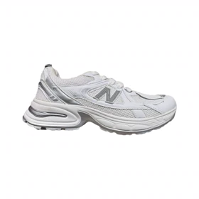 کتانی اسپرت زنانه رنگ سفید یاسی مدل نیوبالانس New balance