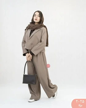 ست کت کراپ و شلوار 2025