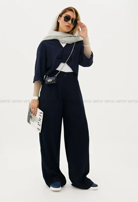 شومیز کراپ دو تیکه پری کد1005683