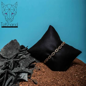 دستبند ژوپینگ با زنجیر طرح جدید مستطیل