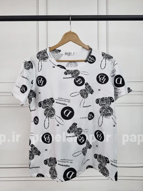 تیشرت یقه گرد طرح خرگوش