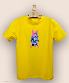 تیشرت مردانه و زنانه طرح بی تی اس کد 935