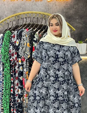پیراهن نخی پلاس بارین کد : s227M