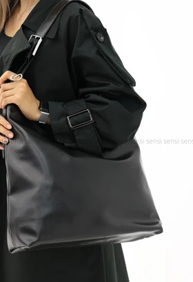 کیف چرم بزرگ تک دسته کد1004397