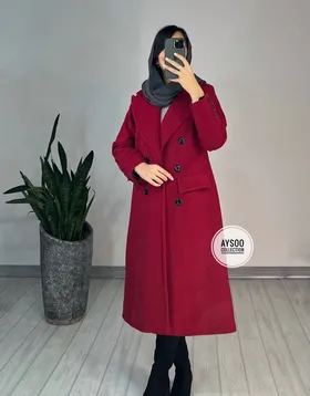 پالتو بلند آستردار آهو