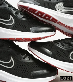 کفش کتانی مردانه و زنانه مشکی قرمز نایک NIKE PEGASUS V10