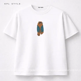 تیشرت باکسی 100٪ پنبه با چاپ مینیمال | کد 1315