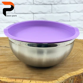 کاسه استیل درب دار 4