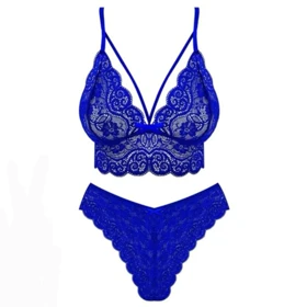 ست لباس زیر زنانه مدل گیپور کد 776 رنگ آبی 5 (1امتیاز) 1 نظر