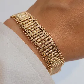 دستبند زنانه ریلی تراش خورده ژوپینگ