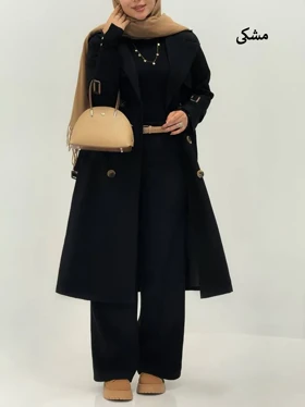 3702-بارانی آستردار خزان (ایراددار)