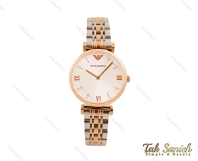 ساعت مچی امپریو آرمانی زنانه رزگلد نقره ای Armani-3680-L