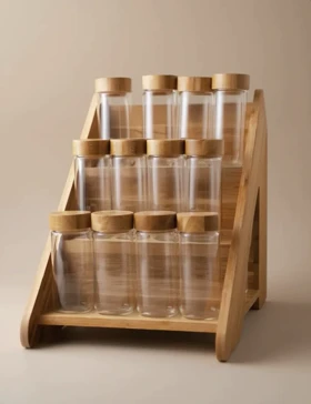 استند ادویه بامبو 12 عددی